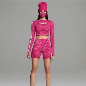 Ivy Park X Adidas Pink Shorts Athleisure